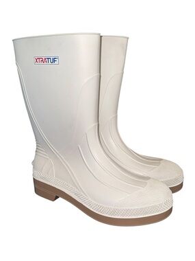 Xtratuf White Men's fishing shrimping boat deck shrimp boots Size 9